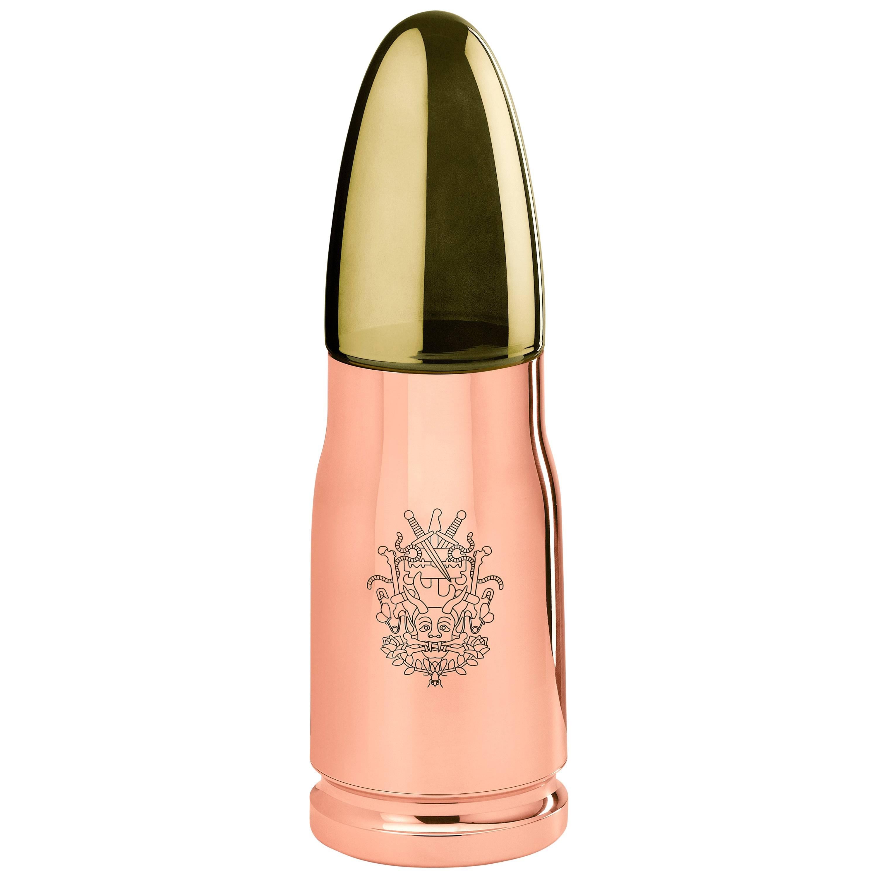 Lampada da tavolo Ghidini 1961 Bullet con finitura oro rosa