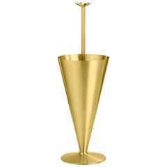 Porte-parapluies Butler en finition laiton satiné Ghidini 1961