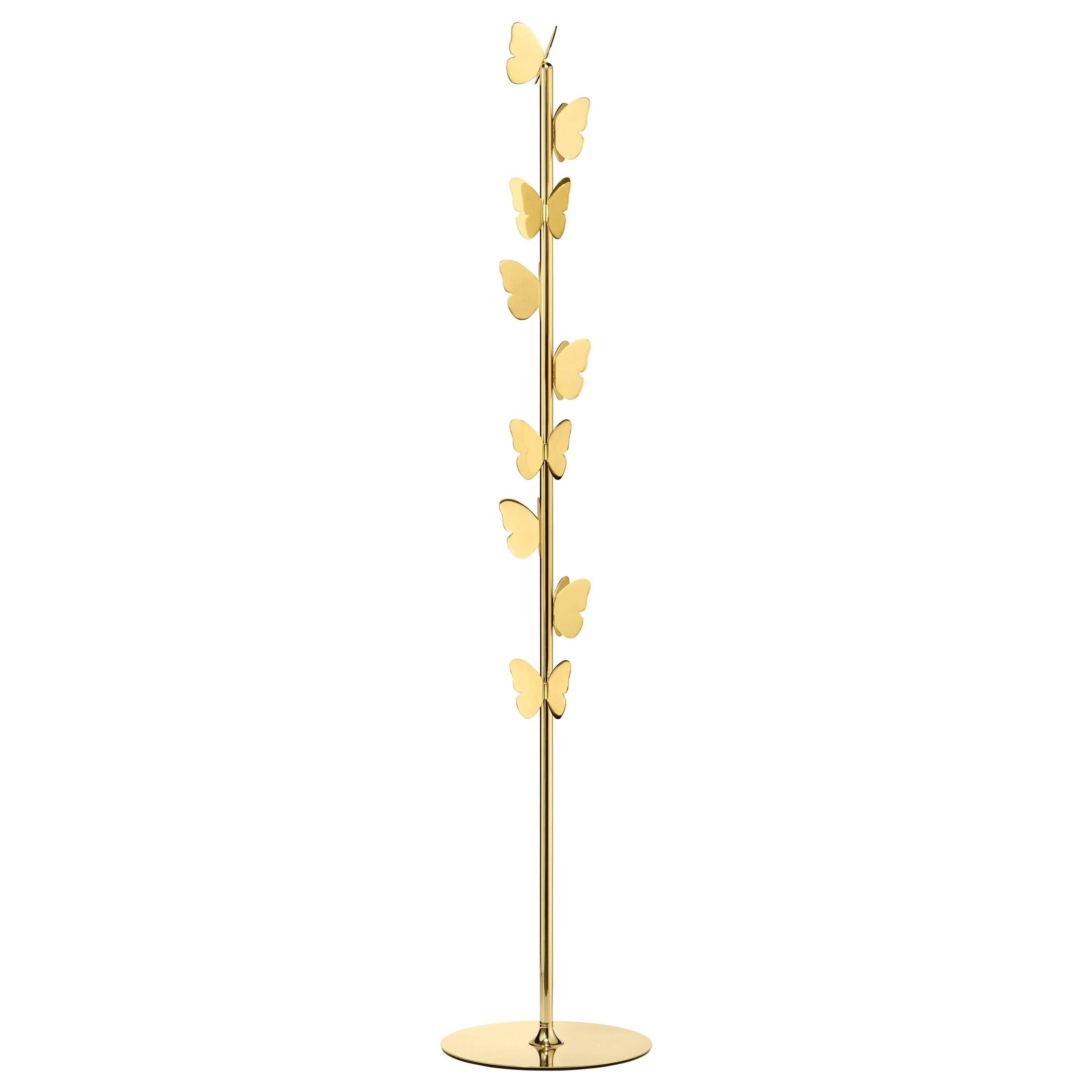 Ghidini 1961 Butterfly Coat Rack in Polished Brass