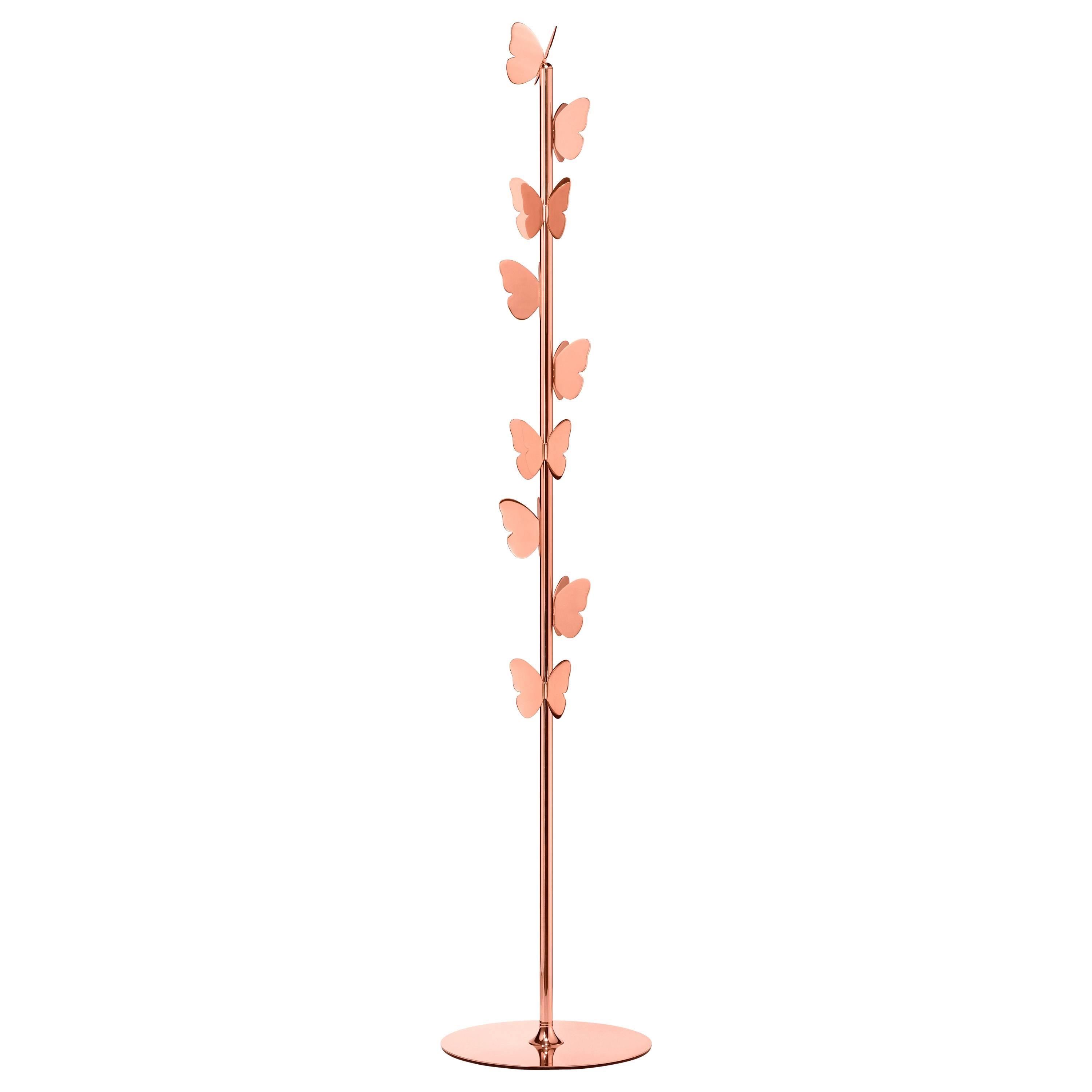 Ghidini 1961 Butterfly Coat Rack in Rose Gold Finish