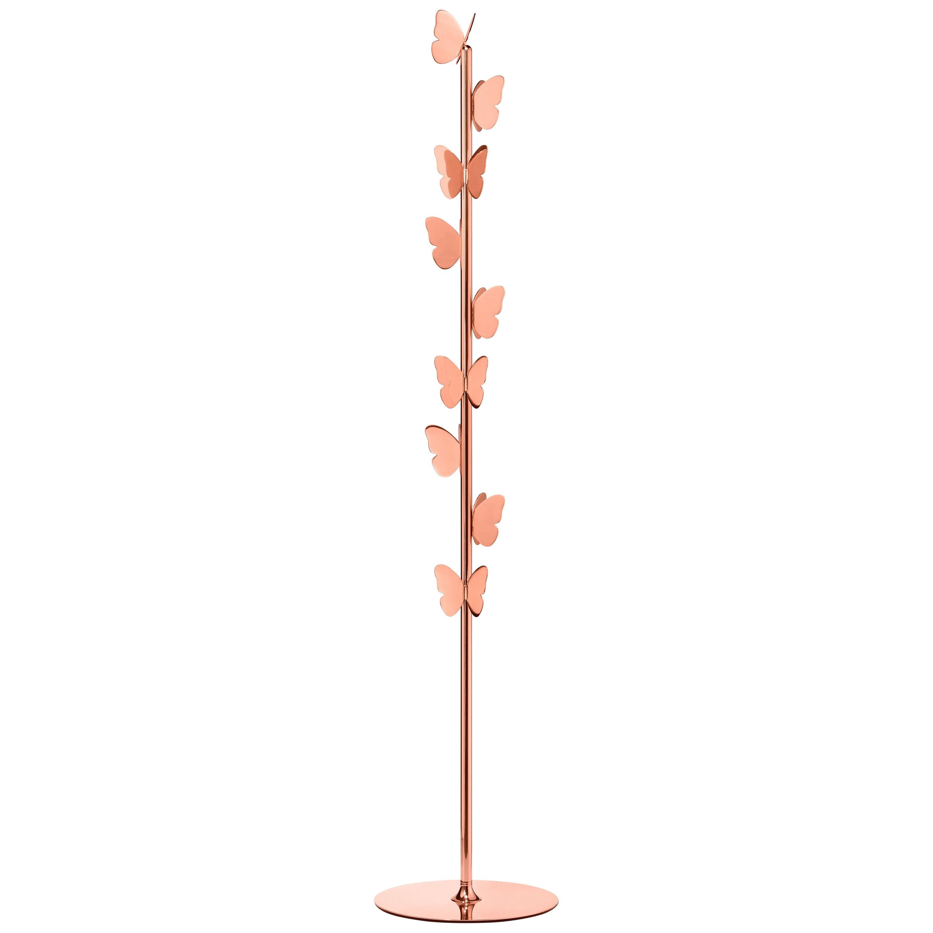 Ghidini 1961 Butterfly Coatrack in Copper by Richard Hutten