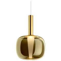 Ghidini 1961 Dusk Dawn Pendentif en laiton et verre métallique par Branch Creative