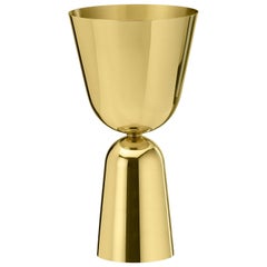 Ghidini 1961 Ema & Lou Tall Vase in Polished Brass