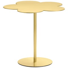 Ghidini 1961 Mesa de centro auxiliar grande Flores en latón satinado