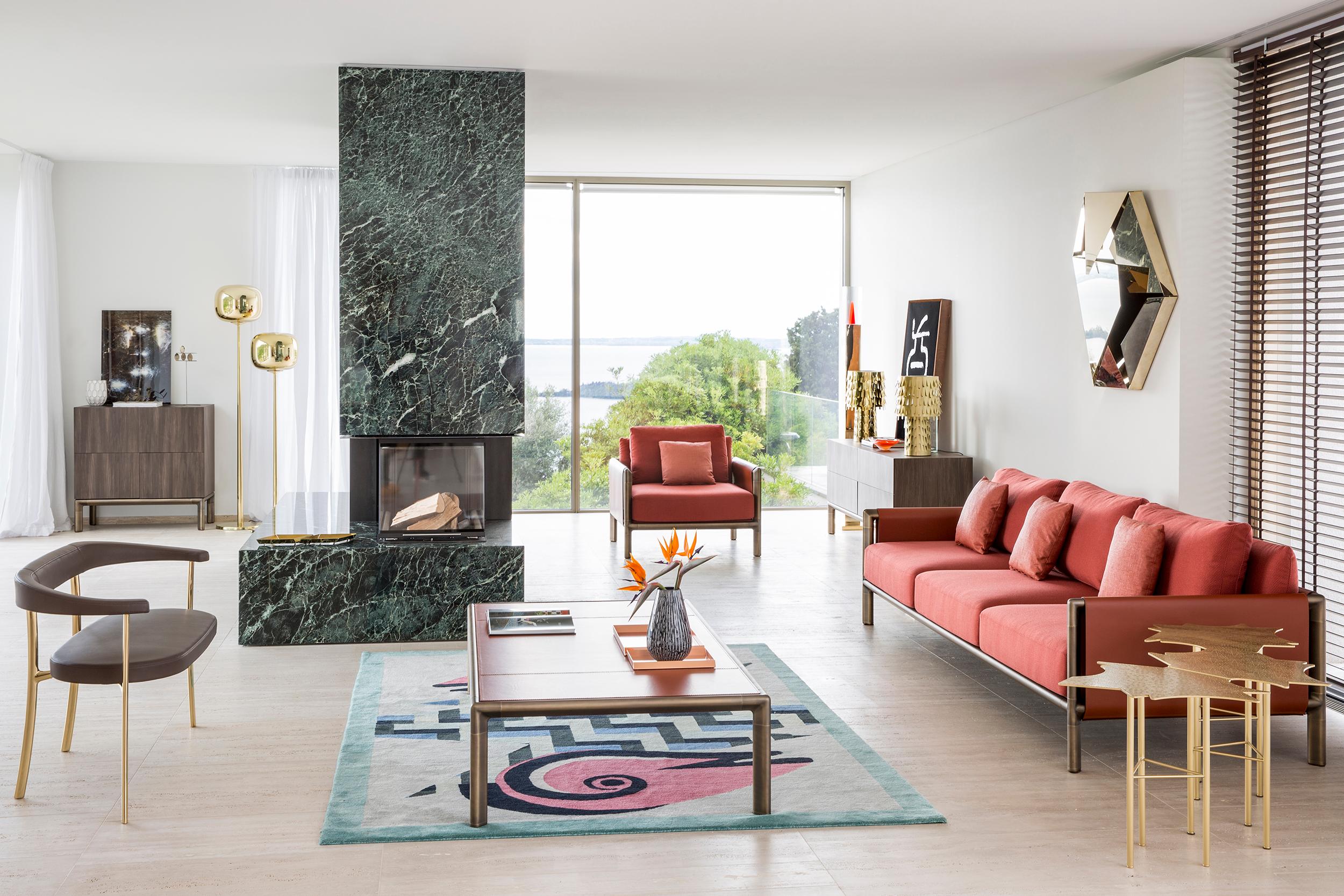 Ghidini 1961 Frame 3-sitziges Sofa mit armlehnen in Cuoio Leder von Stefano Giovannoni im Angebot 10