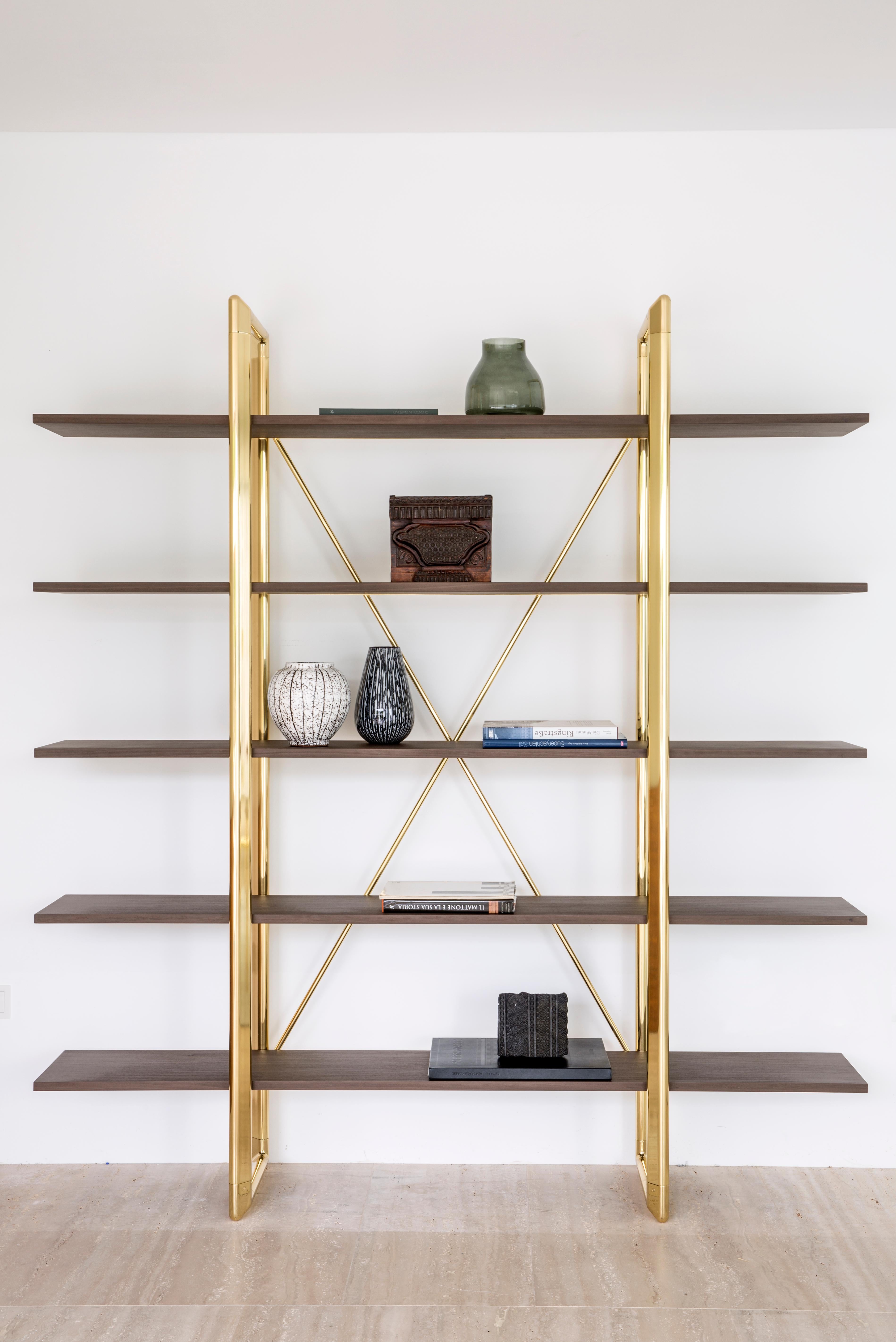 Contemporary Ghidini 1961 Frame Book Case in Bolivar Wood by Stefano Giovannoni For Sale