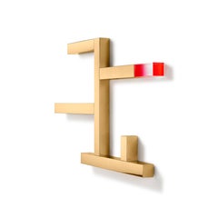 Ghidini 1961 Mensole Incrocio in finitura oro lucido