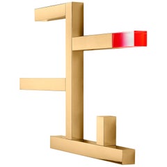 Ghidini 1961 Incrocio Shelves in Stainless Steel and Plexiglass by Andrea Branzi
