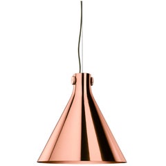 Ghidini 1961 Indi-Pendant Cone Lamp in Rose Gold Finish