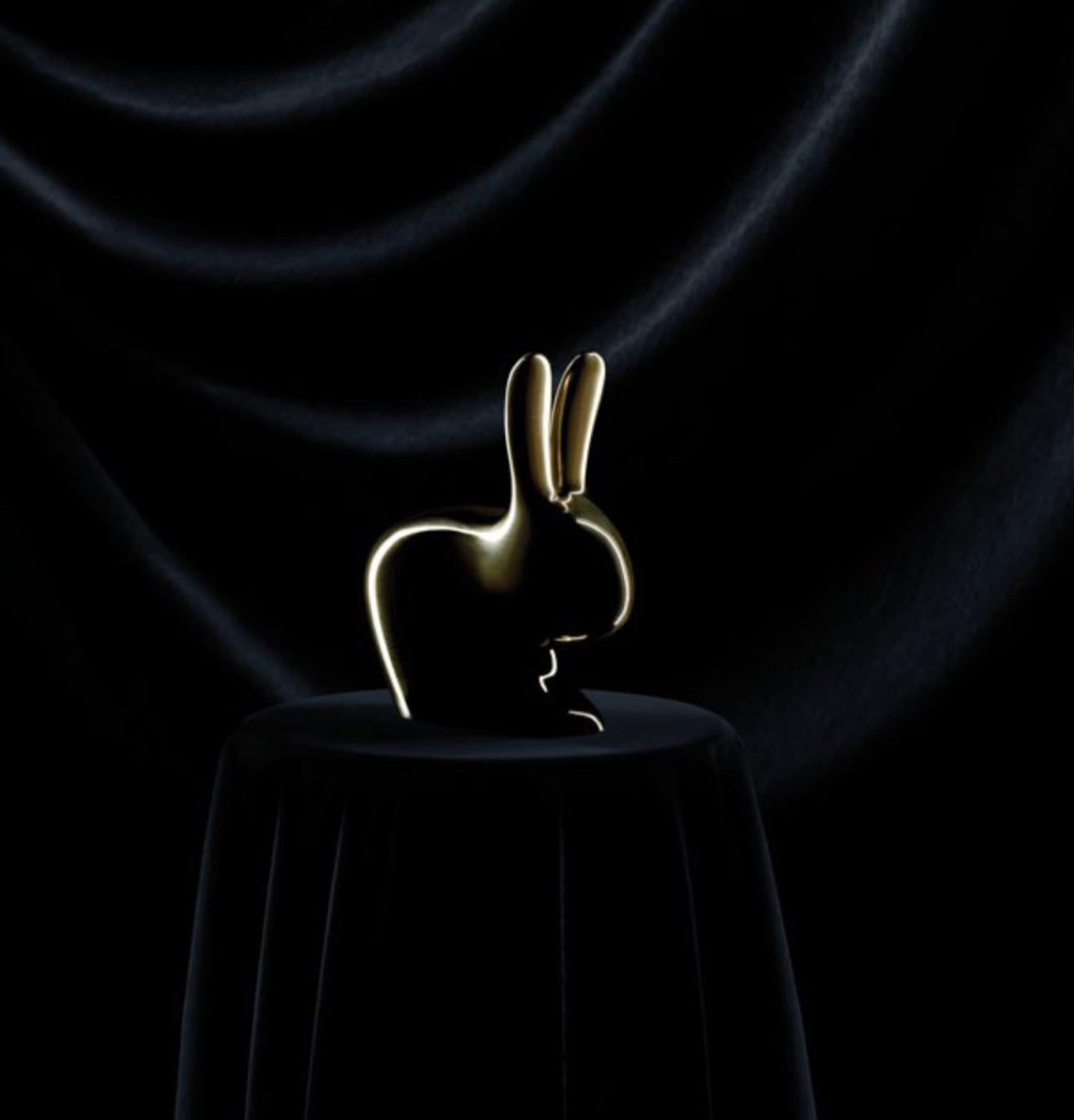 This is the latest iconic object designed by Stefano Giovannoni, for Ghidini 1961. An Italian contemporary design factory. Its designers: Campana Brothers, Mendini, Studio Job and more other archistars.
This figurative sculpture is a rabbit, a