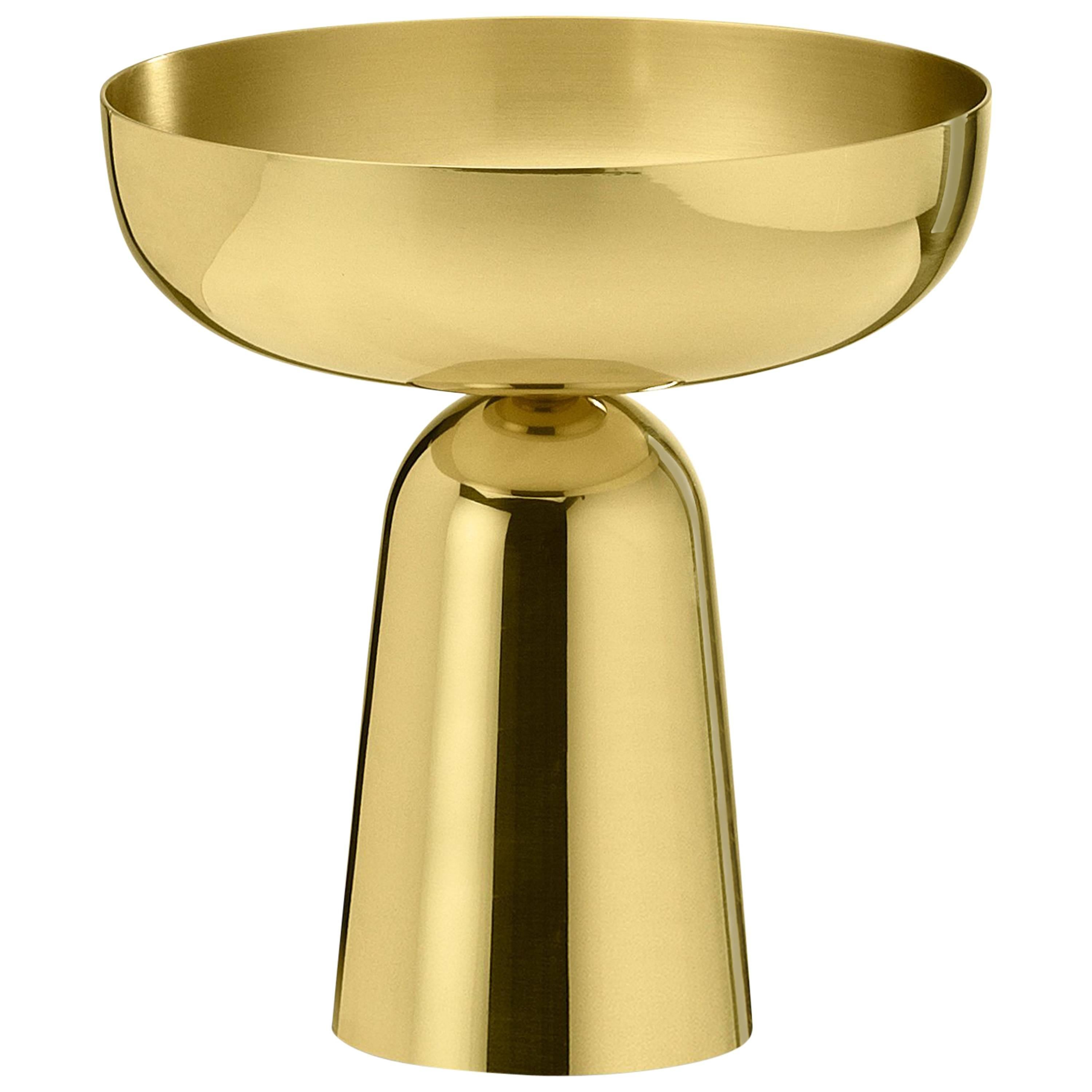 Ghidini 1961 Joe & Ema Medium Vase in Polished Brass