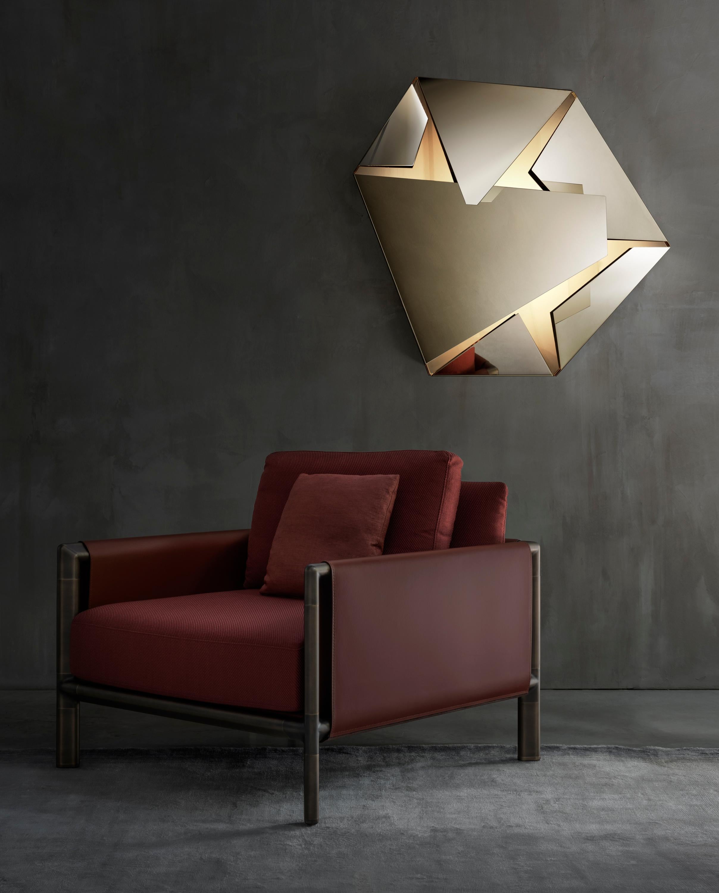 Contemporary Ghidini 1961 Kaleidos Big Wall Light in Stainless Steel by Campana Brothers For Sale