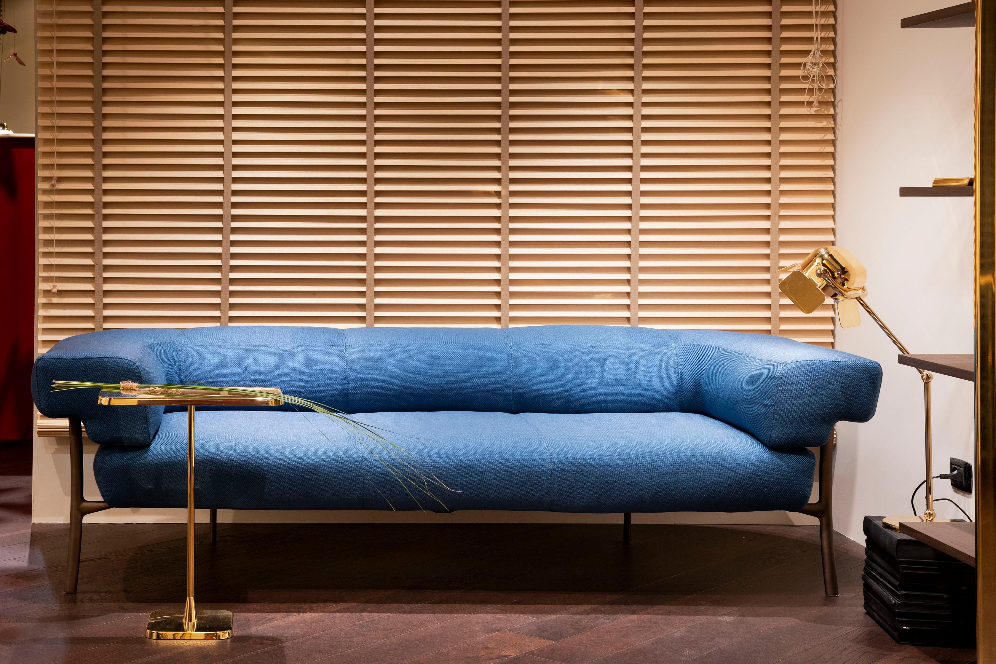 Contemporary Ghidini 1961 Katana 2-Seat Sofa in Fabric by Paolo Rizzatto For Sale