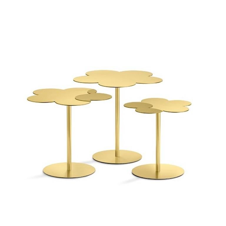 italien Ghidini 1961 Grande table basse d'appoint Flowers en laiton par Stefano Giovannoni en vente