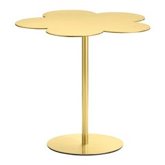 Mesa auxiliar de centro Flores grandes de latón Ghidini 1961 de Stefano Giovannoni