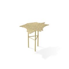 Mesa auxiliar mediana Ghidini 1961 Le Ninfee de latón de Alessandro Mendini