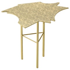 Ghidini 1961 Le Ninfee Middle Side Table in Brass by Alessandro Mendini