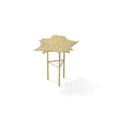 Ghidini 1961 Le Ninfee Right Side Table in Brass by Alessandro Mendini