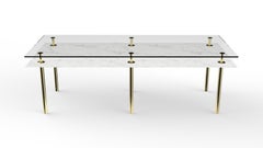 Ghidini 1961 Beistelltisch mit Beinen in Carrara-Weiß von Paolo Rizzatto