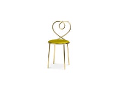 Ghidini 1961 Love Chair Anis in Polished Brass by Nika Zupanc