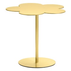 Mesa auxiliar de centro Ghidini 1961 Flores medianas de latón by Stefano Giovannoni