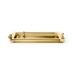Ghidini 1961 Omini Serving Tray in Gold by Stefano Giovannoni