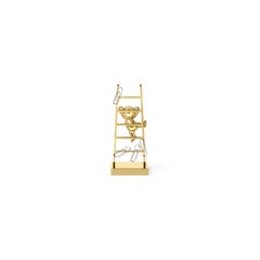 Ghidini 1961 Omini the Climber Clips Holder in Brass by Stefano Giovannoni