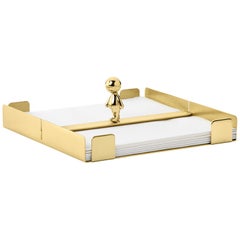 Plateau de serviette Omini the Walkman en laiton de Stefano Giovannoni, Ghidini 1961