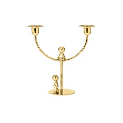 Candelero Ghidini 1961 Omini Thinker & Walkman de latón de Stefano Giovannoni