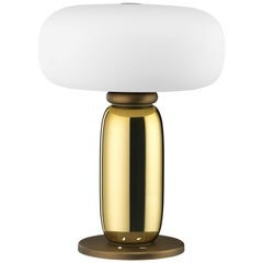 Ghidini 1961 One on One Table Lamp in Burnished Brass and Glass by Branch