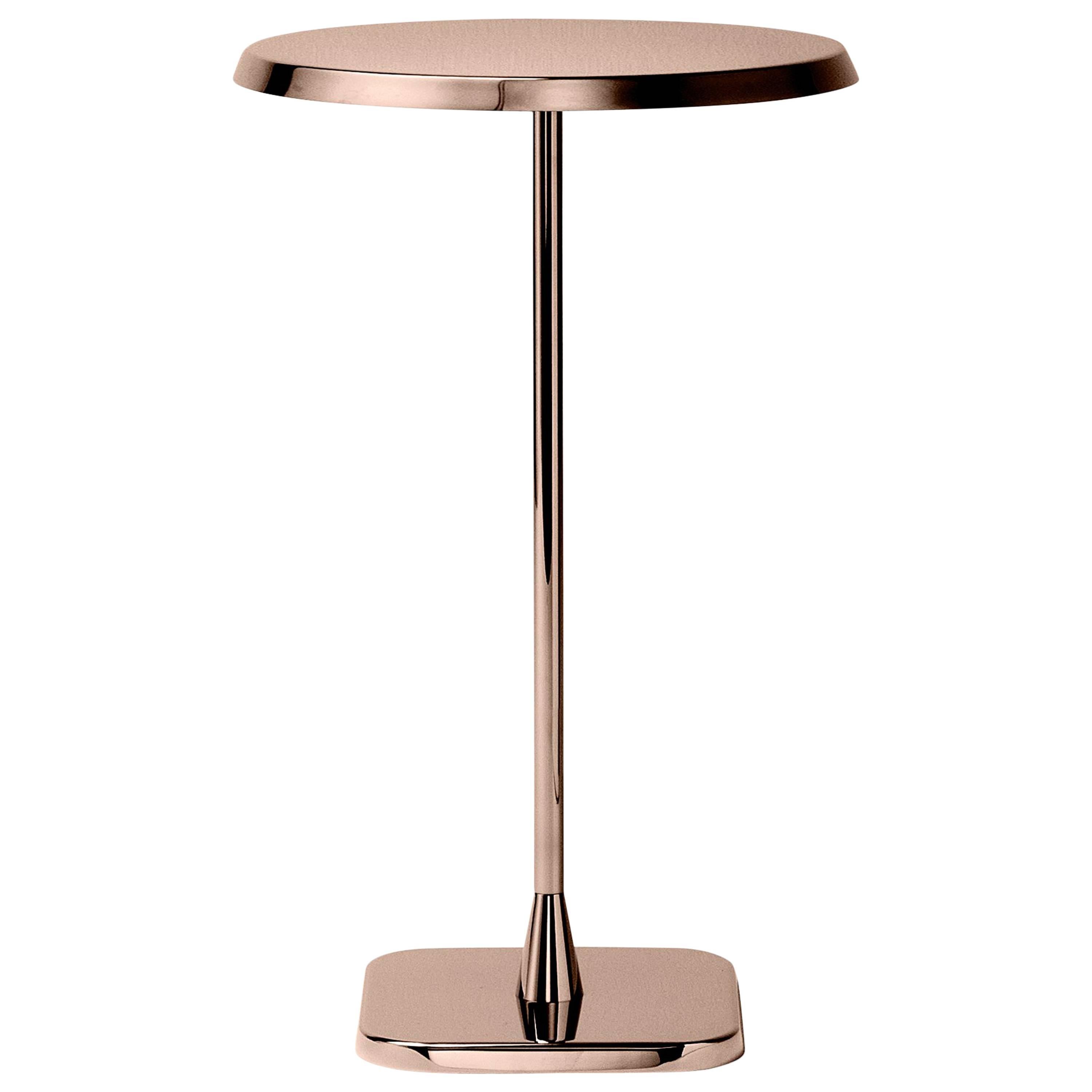 Ghidini 1961 Opera Small Round Side Table in Copper Bronze Finish