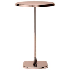 Ghidini 1961 Opera Small Round Side Table in Copper Bronze Finish