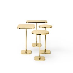 Ghidini 1961 Tavolo Opera Quadrato in Bronzo Rame