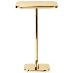 Ghidini 1961 Table carrée opéra avec finition dorée de Richard Hutten