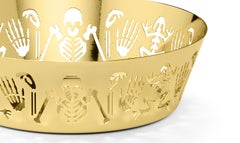 Ghidini 1961 Perished Small Bowl in Gold-Plated Stainless Steel by Studio Job