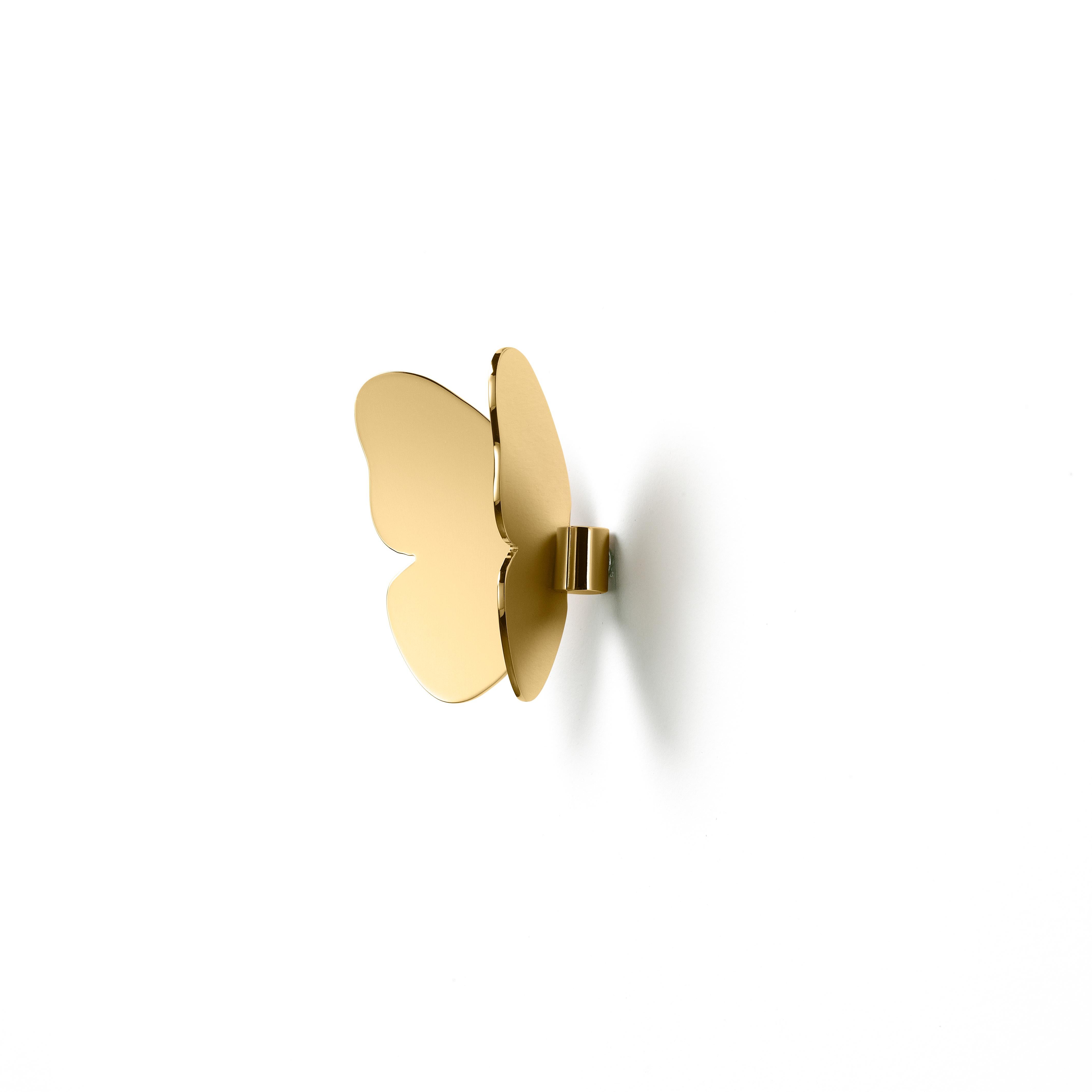 Ghidini 1961 Ein einzelner Schmetterlingskopf in Gold von Richard Hutten (Moderne) im Angebot