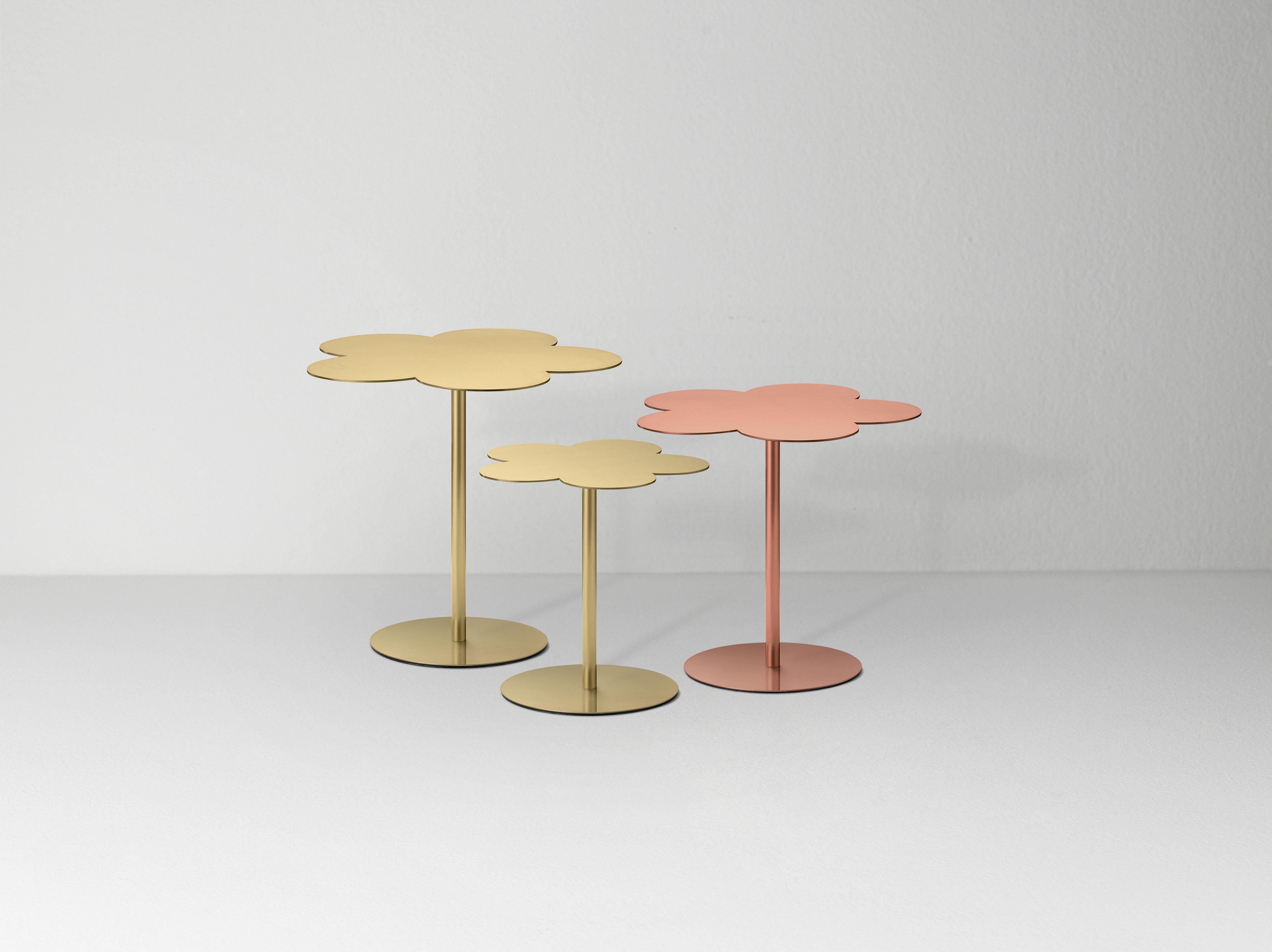 Moderne Ghidini 1961 Small Flowers Table d'Appoint en Laiton par Stefano Giovannoni en vente