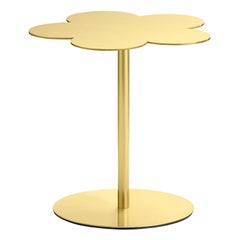 Mesa auxiliar de centro Flores pequeñas de latón Ghidini 1961 de Stefano Giovannoni