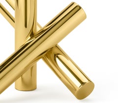 Ghidini 1961 Portacandele a bastoncini in ottone lucido di Campana Brothers