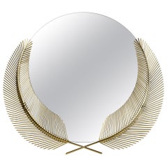 Ghidini 1961 Sunset Small Mirror in Brass by Nika Zupanc