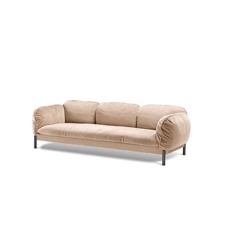beige cord couch