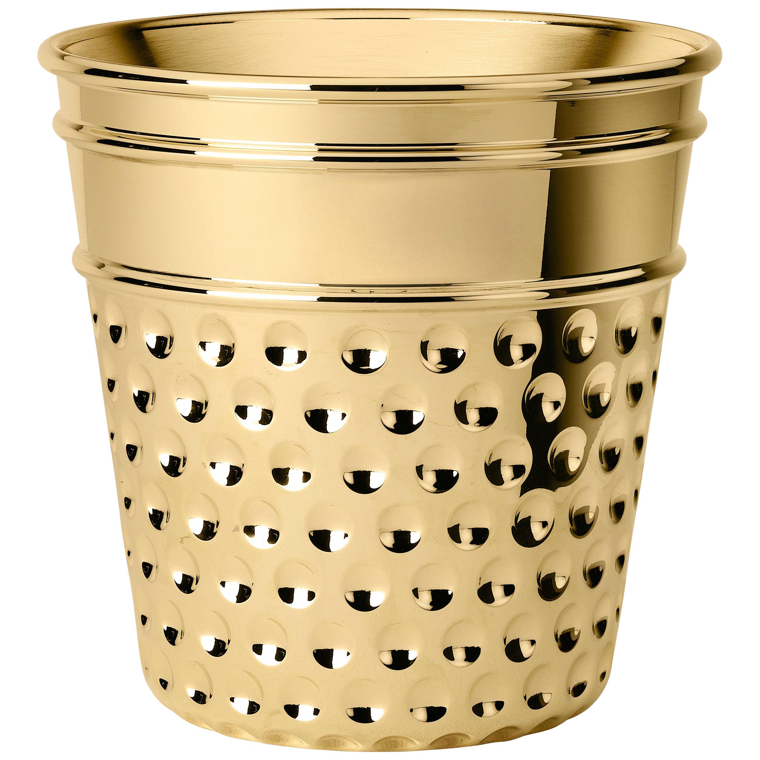 Ghidini 1961 Thimble Ice Bucket in Brass by Studio Job