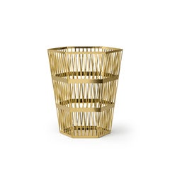 Ghidini 1961 Tip Top Small Paper Basket in Gold by Richard Hutten