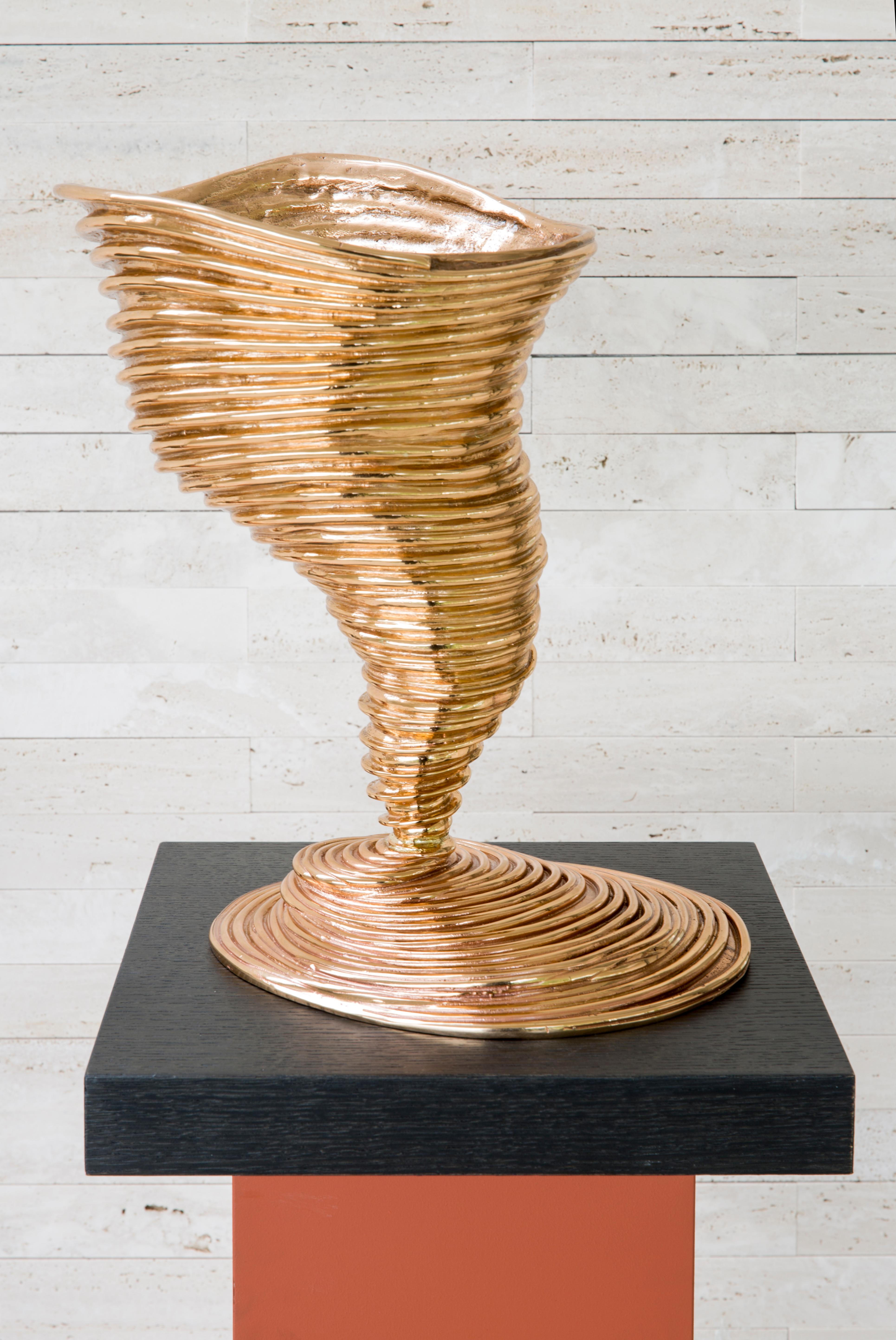 Contemporary Ghidini 1961 Tornado Sculptural Vase in Bronze by Campana Brothers For Sale
