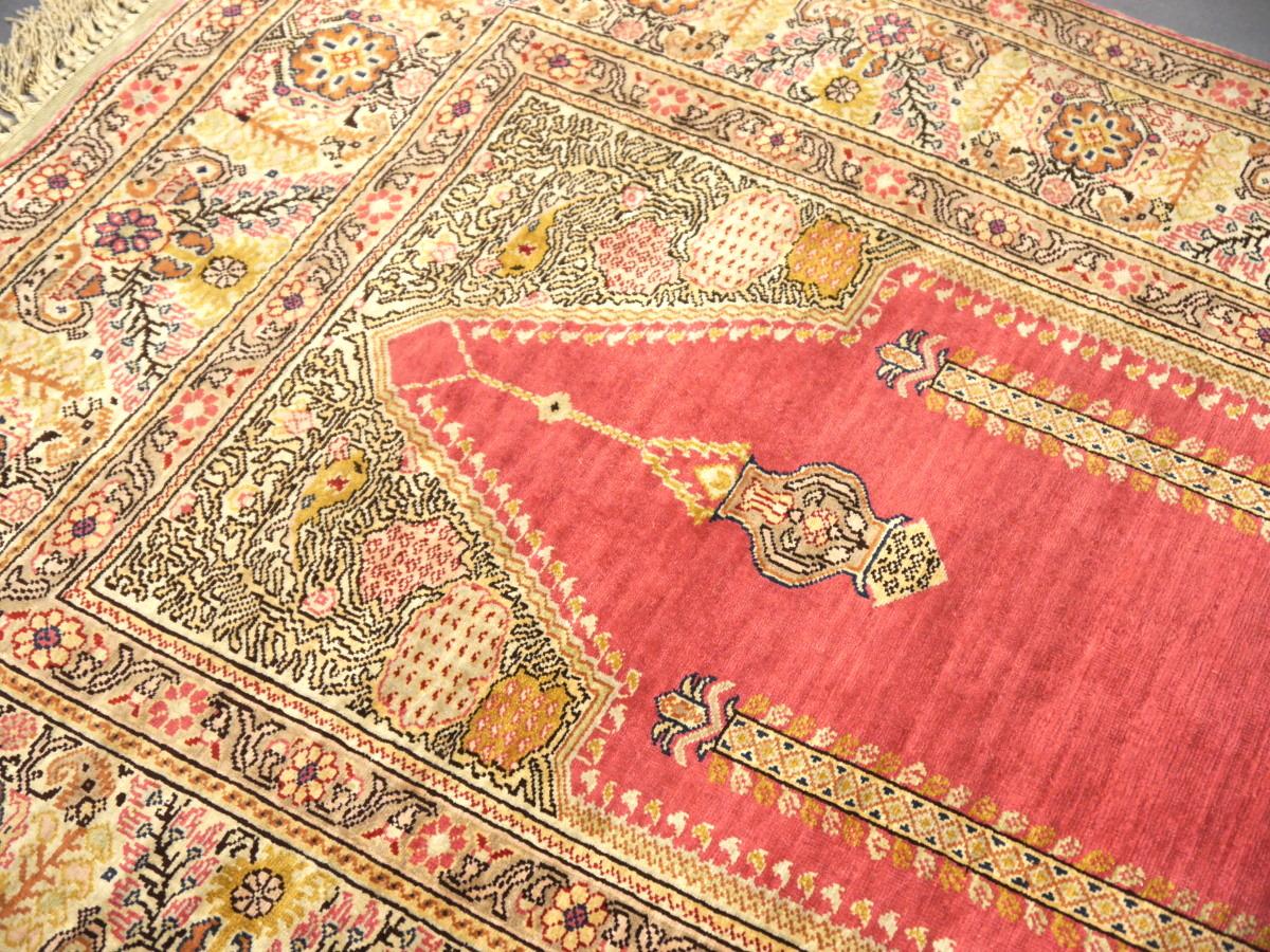 Ghiordes Teppich Seidengebet Türkischer Wandteppich 7