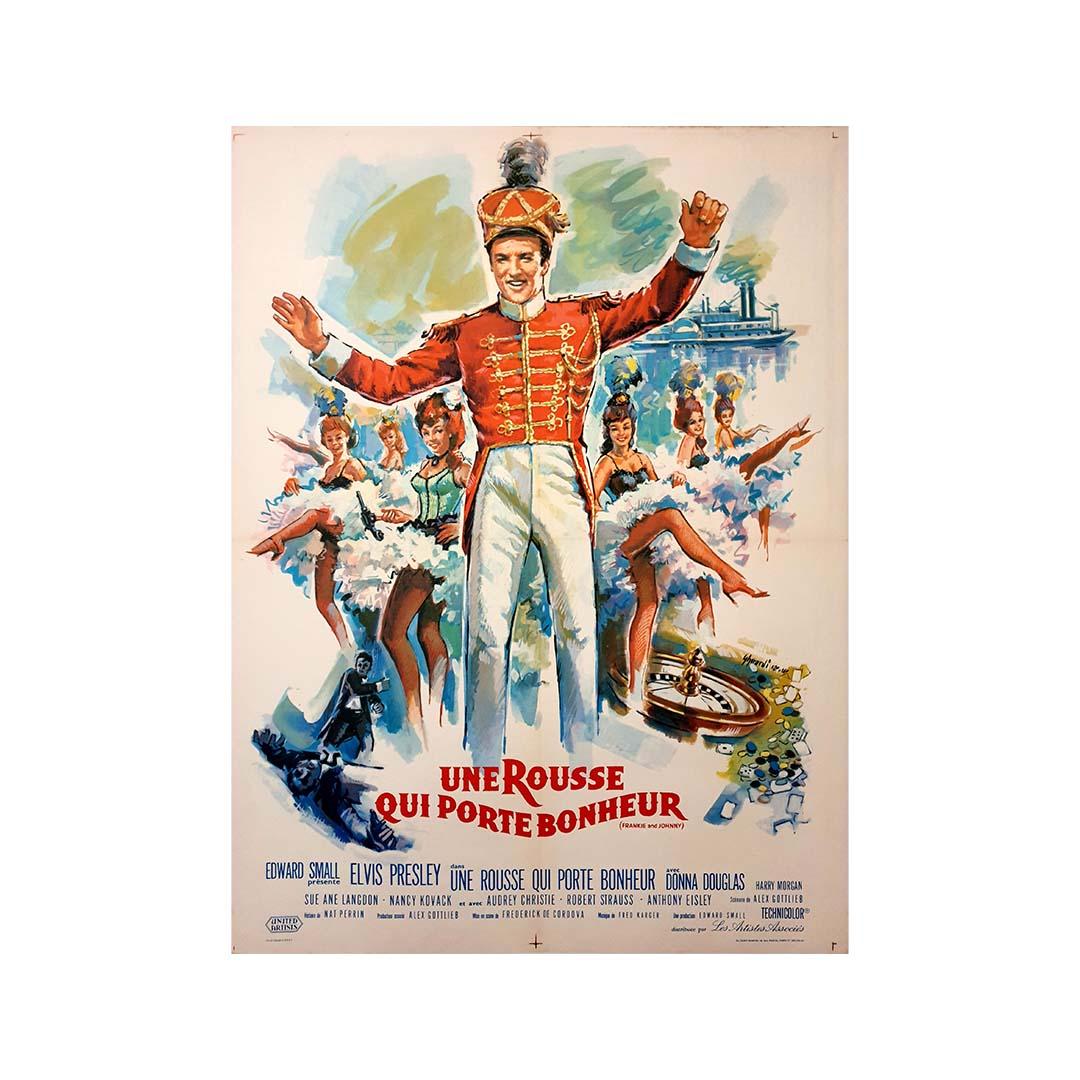 1966 original movie poster by Ghirardi for the French release of Spinout For Sale 3