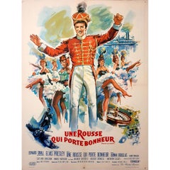 1966 original movie poster by Ghirardi for the French release of Spinout