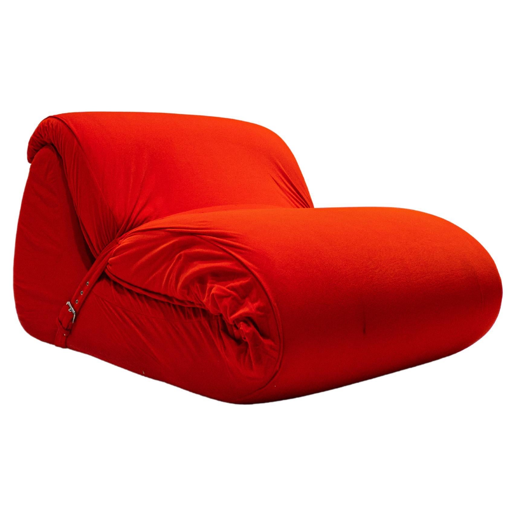 Ghiro Convertible Mattress-Lounge Chair by Umberto Catalano and Gianfranco Masi  For Sale
