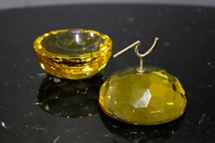 Ghirò Studio Jewel Box in Brass and Glass Yellow, 2019