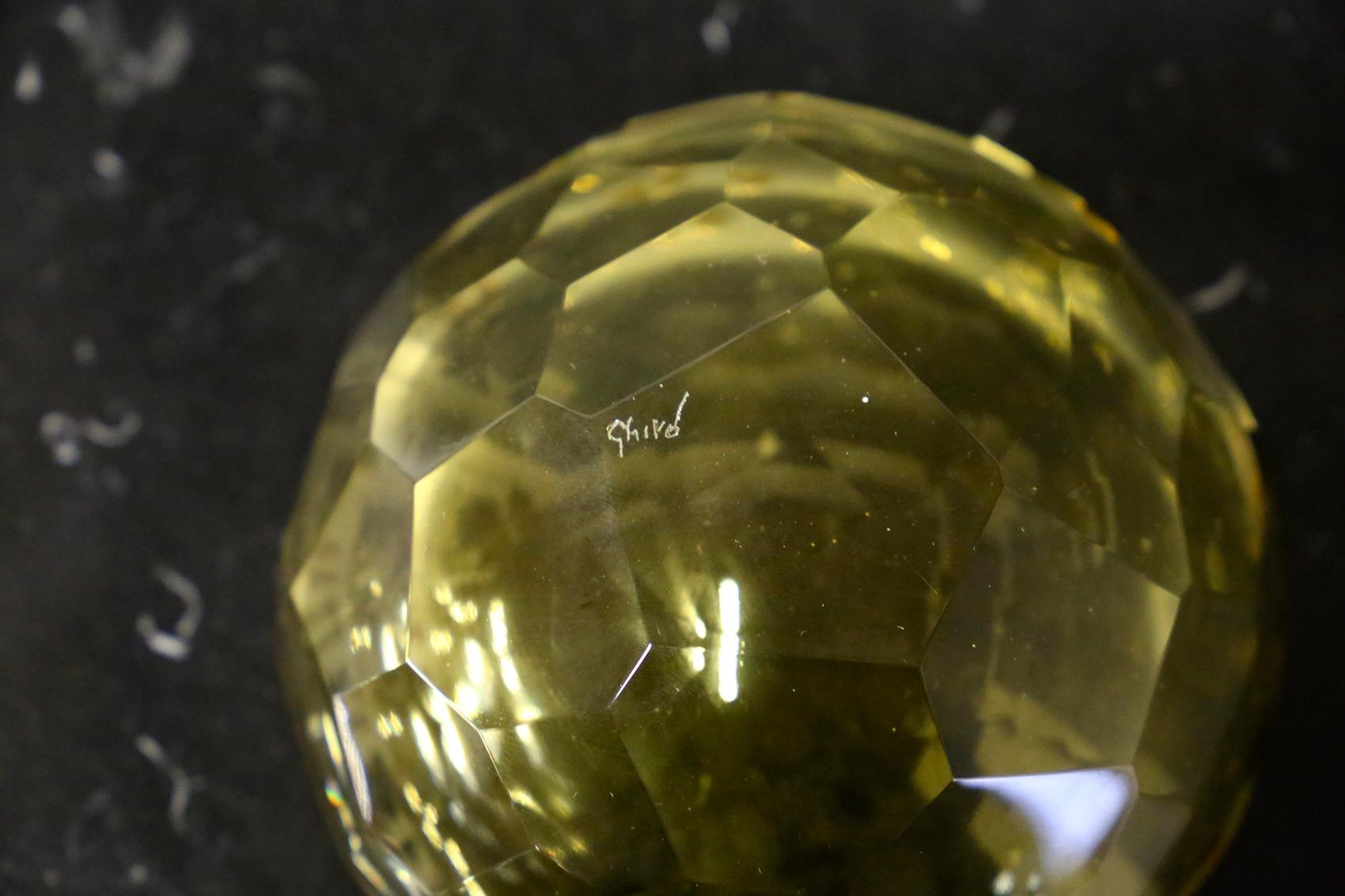 Italian Ghirò Studio Jewel Box in Brass and Glass Yellow, 2019